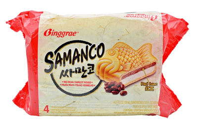 71003 Wismettac 빙그레 싸만코 Red Bean Samanco 4PC x 6