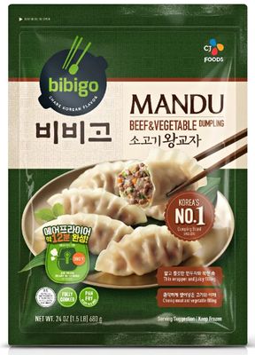 CJ 백설 비비고 왕교자 소고기 만두 680G x 12