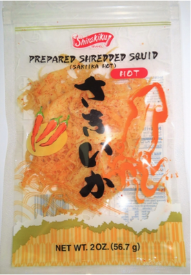 75116 Wismettac SK 오징어 Dried Squid Hot 57G x10x10
