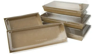 80237 종이 박스 Kraft Paper Box PR-02 F Lid 50pc x 8