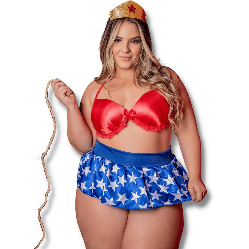 Disfraz mujer Maravilla Plus Size ✨