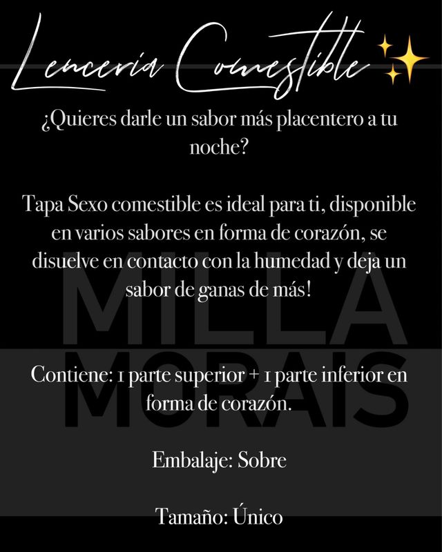 Lencería Comestible ✨