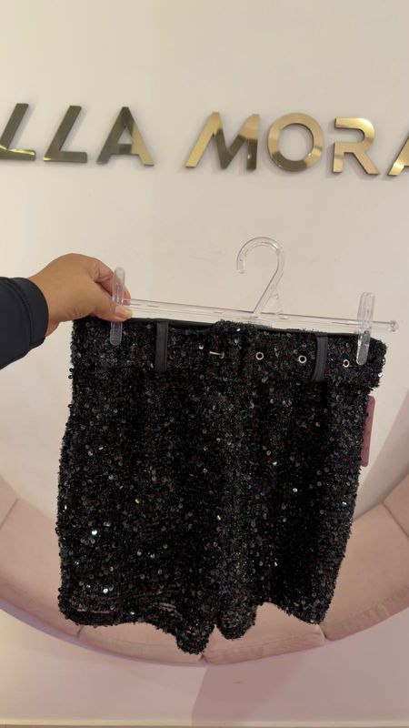 Short Lentejuelas cinto ✨