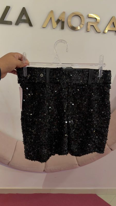 Short Lentejuelas cinto ✨