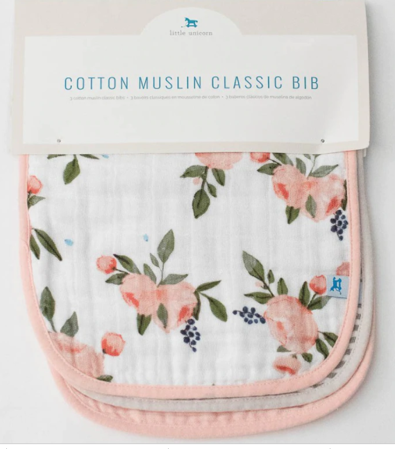 Cotton Muslin Bib 3 pack