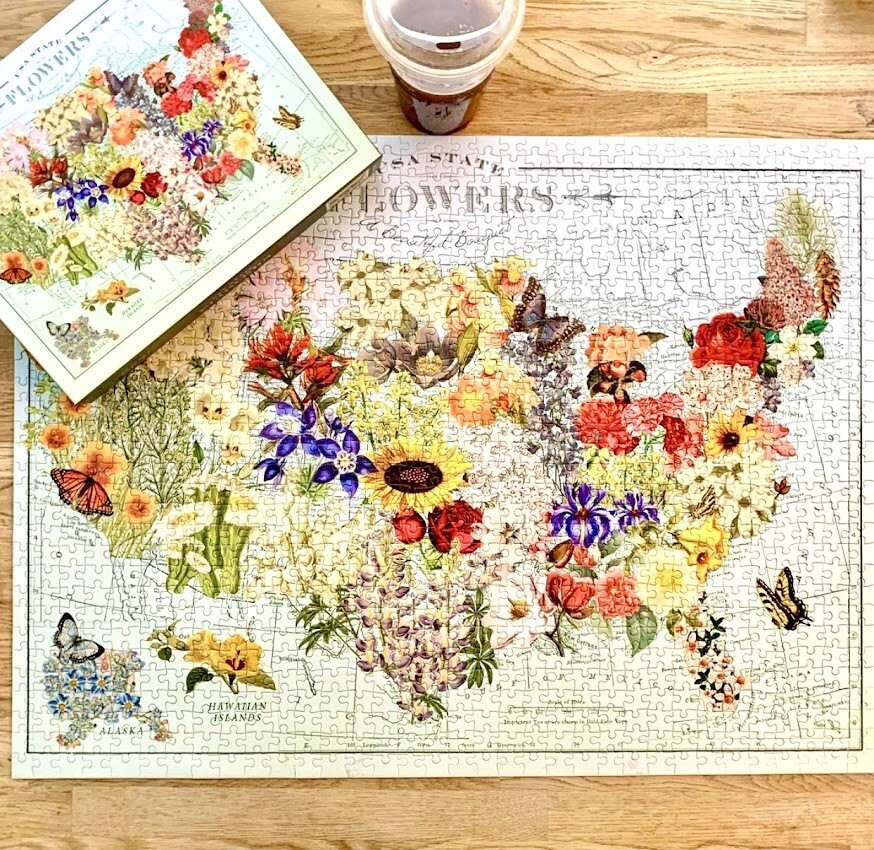 USA flower puzzle