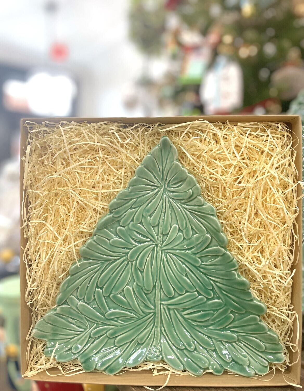 Holiday tree plate