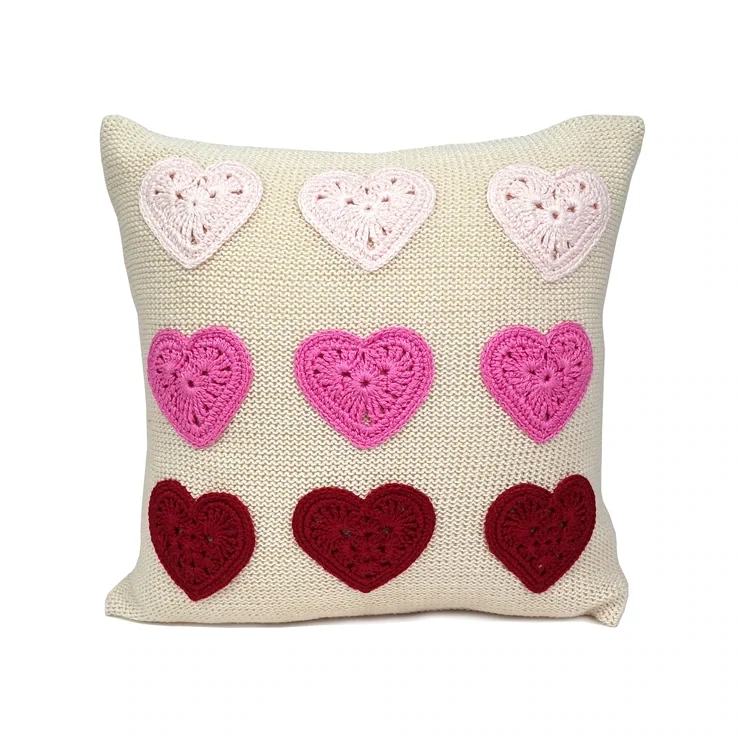Knit Valentines Pillows