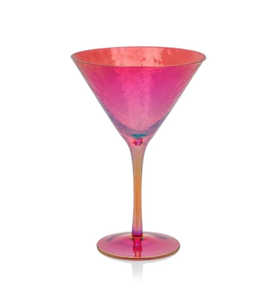 Red Luster Martini Glass