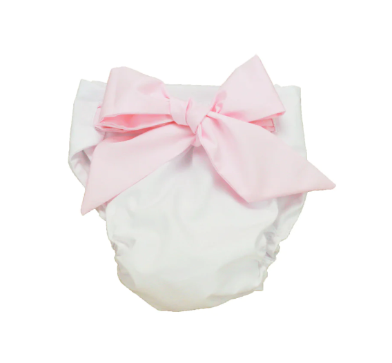 Baby Bow Cottom Bloomer Pink