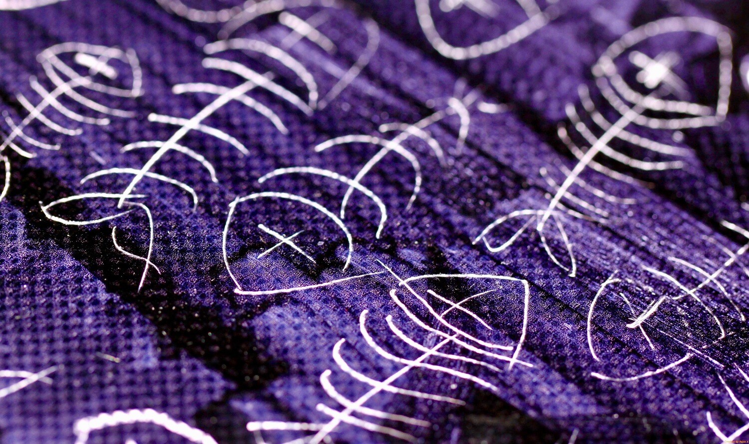 plastic table mat "fishbones"