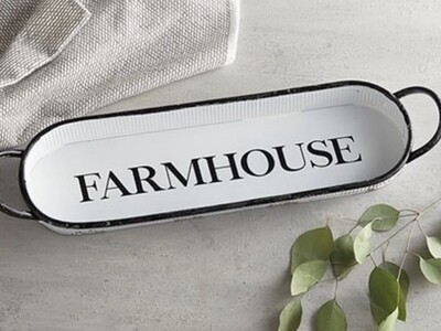 Farmhouse Oval Tray