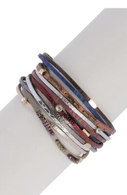Multi-color Leather Bracelet