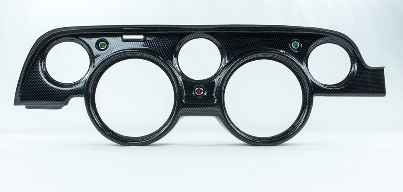 1967-1968 Mustang Gauge Bezel Set- Carbon Fiber 1967-1968 Mustang Gauge Bezel Set- Carbon Fiber