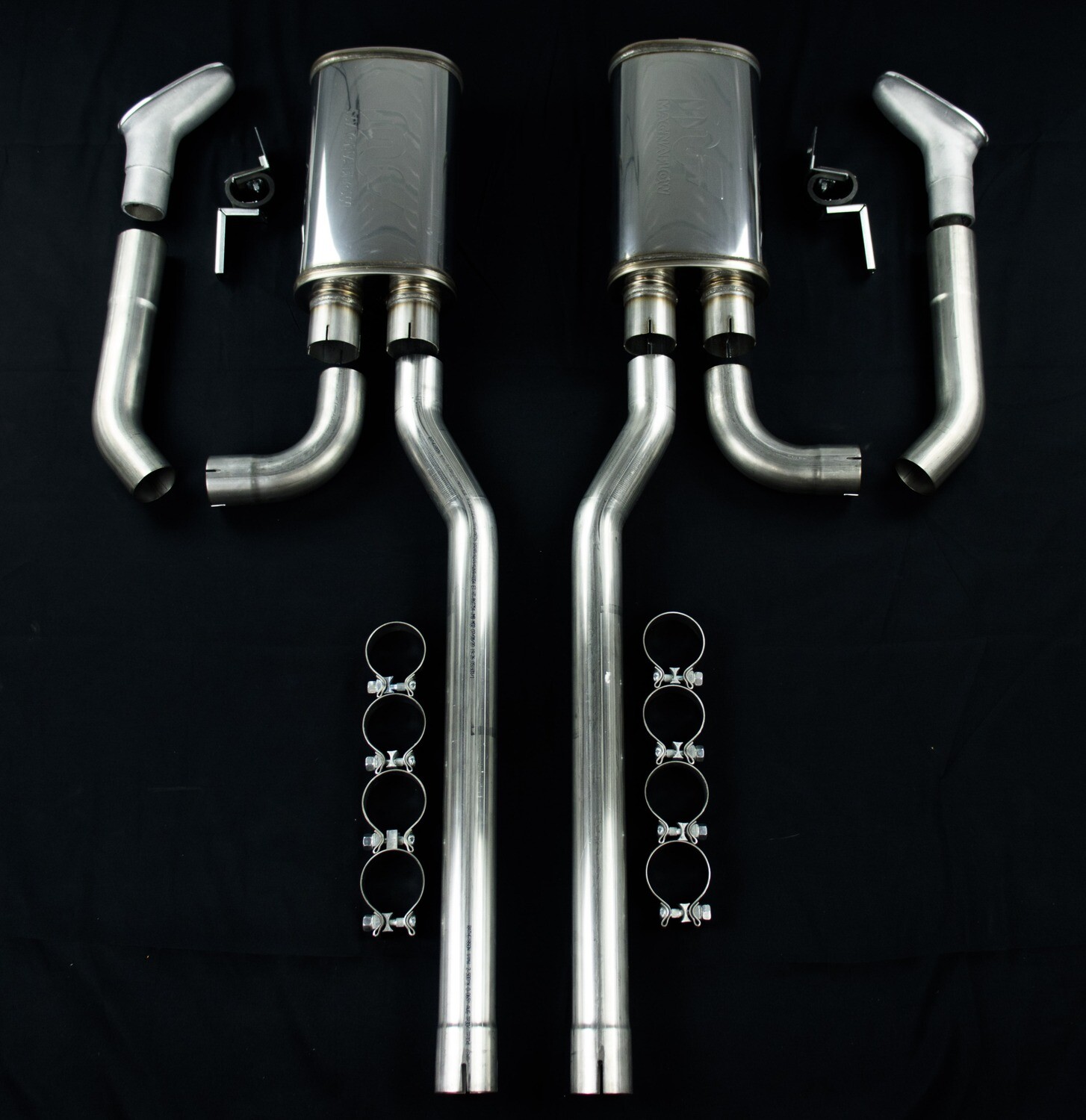 1967-1968 Side Exhaust System for Higher (stock) Rockers