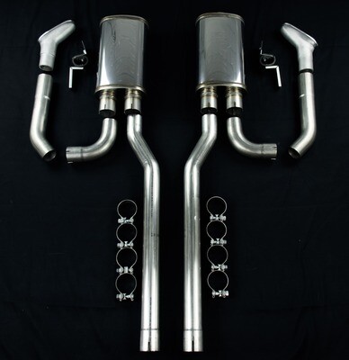 1967-1968 Stainless Side Exhaust System for Higher (stock) Rockers