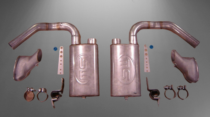 1965-1968 Side Exhaust System for Lower (MTF) Rockers