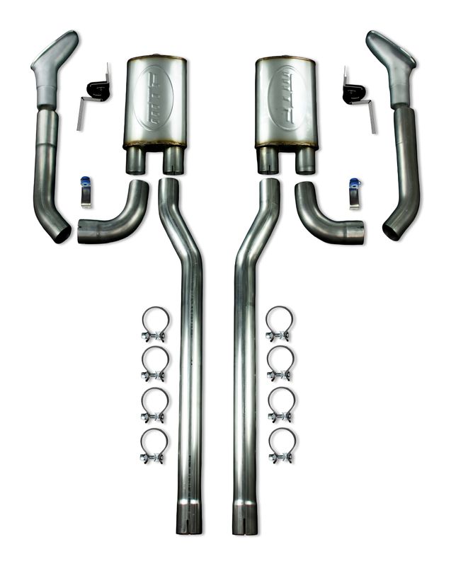 1967-1968 Stainless Side Exhaust System for Higher (stock) Rockers