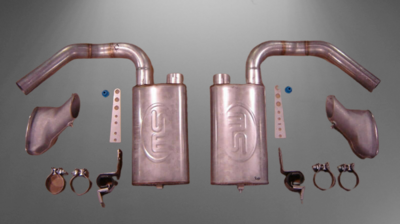 1965-1968 Stainless Side Exhaust System for Lower (MTF) Rockers