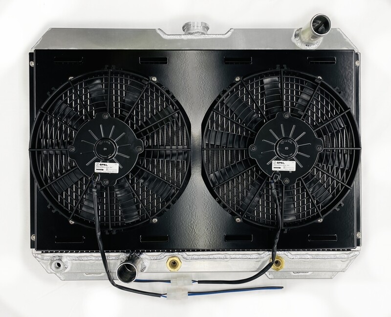 1965-1970 Aluminum Radiator w/Fans    Coyote / Non-Coyote