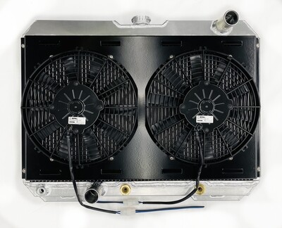 1965-1970 Aluminum Radiator w/Fans    Coyote / Non-Coyote