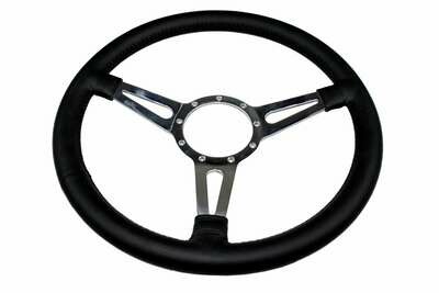 1965-1970 Black Moto-Lita Steering Wheel
