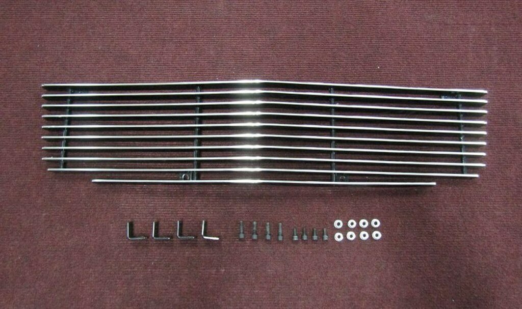 1965-1966 Lower Grille (for lower front valance) BLACK- BLEM