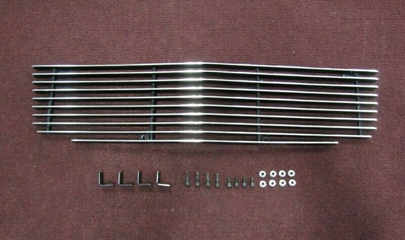 1965-1966 Lower Grille (for lower front valance) BLACK- BLEM
