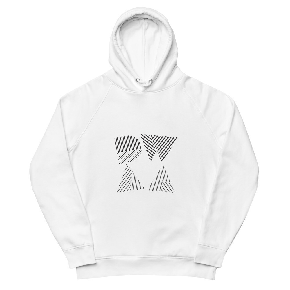 DWAA Unisex pullover hoodie (Black on White)