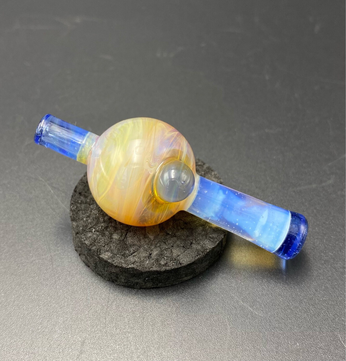 DGL Glass (FL) - Adriatic Blue & Fume Bubble Cap