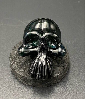 Areharts Glass Skull Carb Cap - Green Space Dust