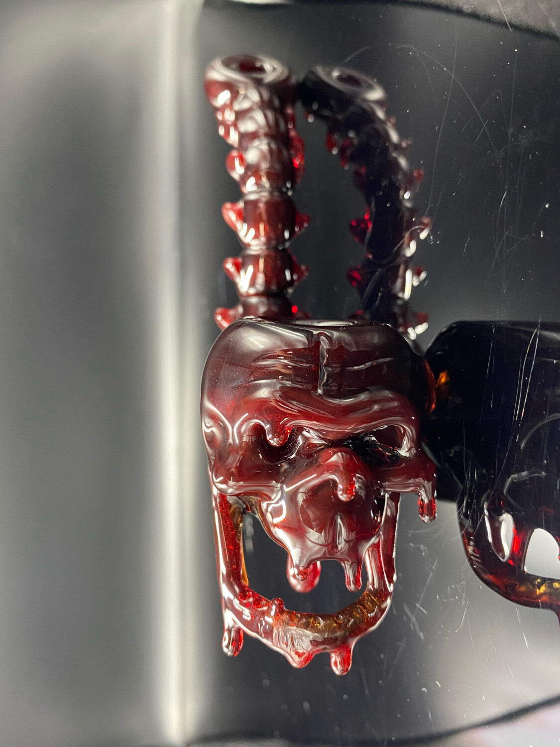 Grime Glass (CO) Candy Red Skull Lock