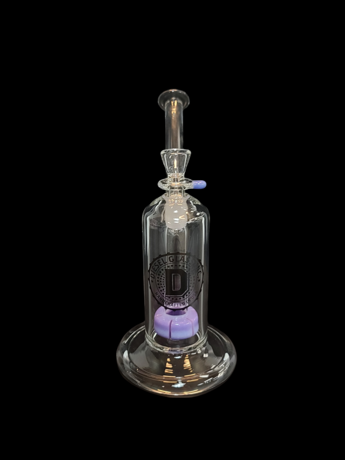 Diesel Glass (FL) 50x5 Color Showerhead Bubbler - Purple