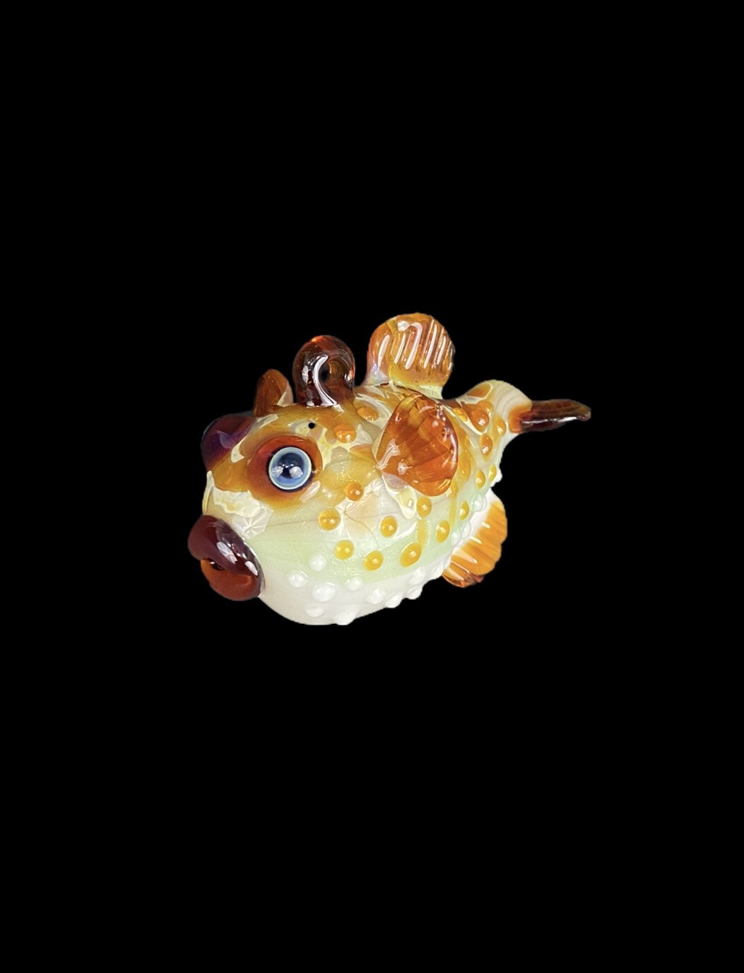 603 Glass (NH) - Ornament (Puffer Fish A)