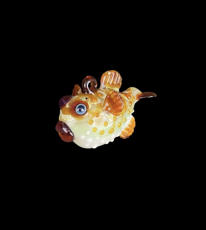 603 Glass (NH) - Ornament (Puffer Fish B)