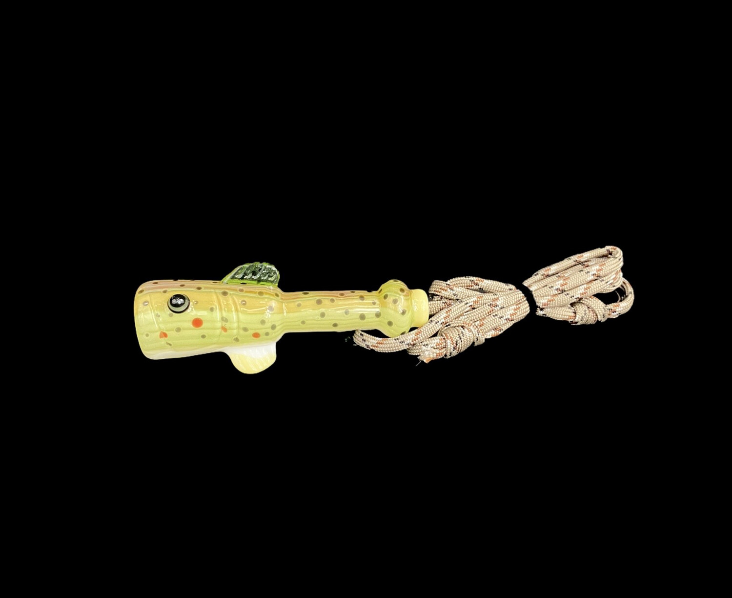 603 Glass (NH) Chillum - Brown Trout w/ Pendant Loop