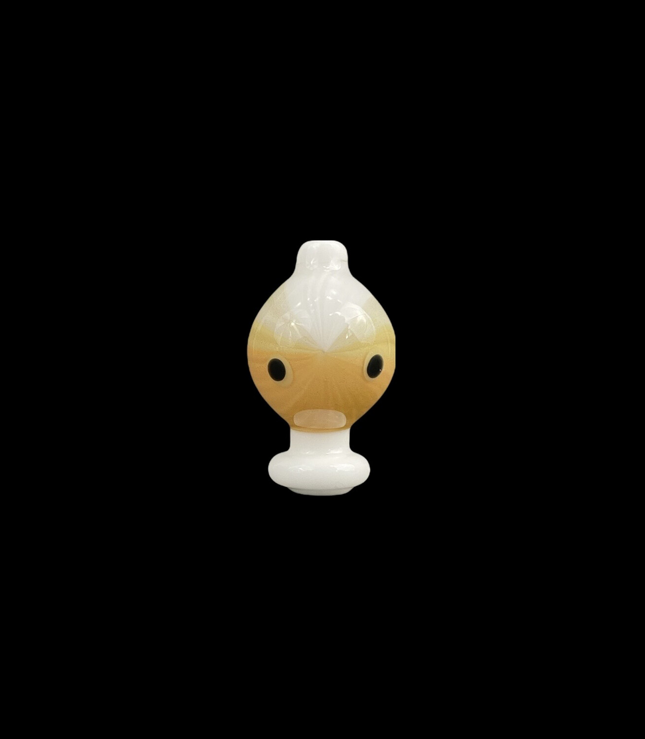 603 Glass (NH) - Redfish Bubblecap (White Accented)