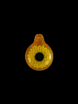 GlassbyBlake (AL) Sunflower Pendant - Medium - Terps