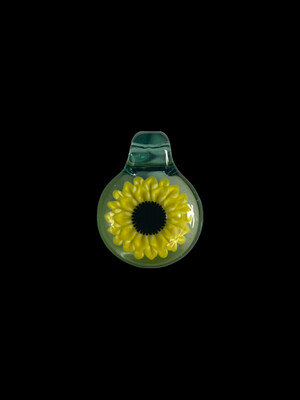 GlassbyBlake (AL) Sunflower Pendant - Medium - Atlantis
