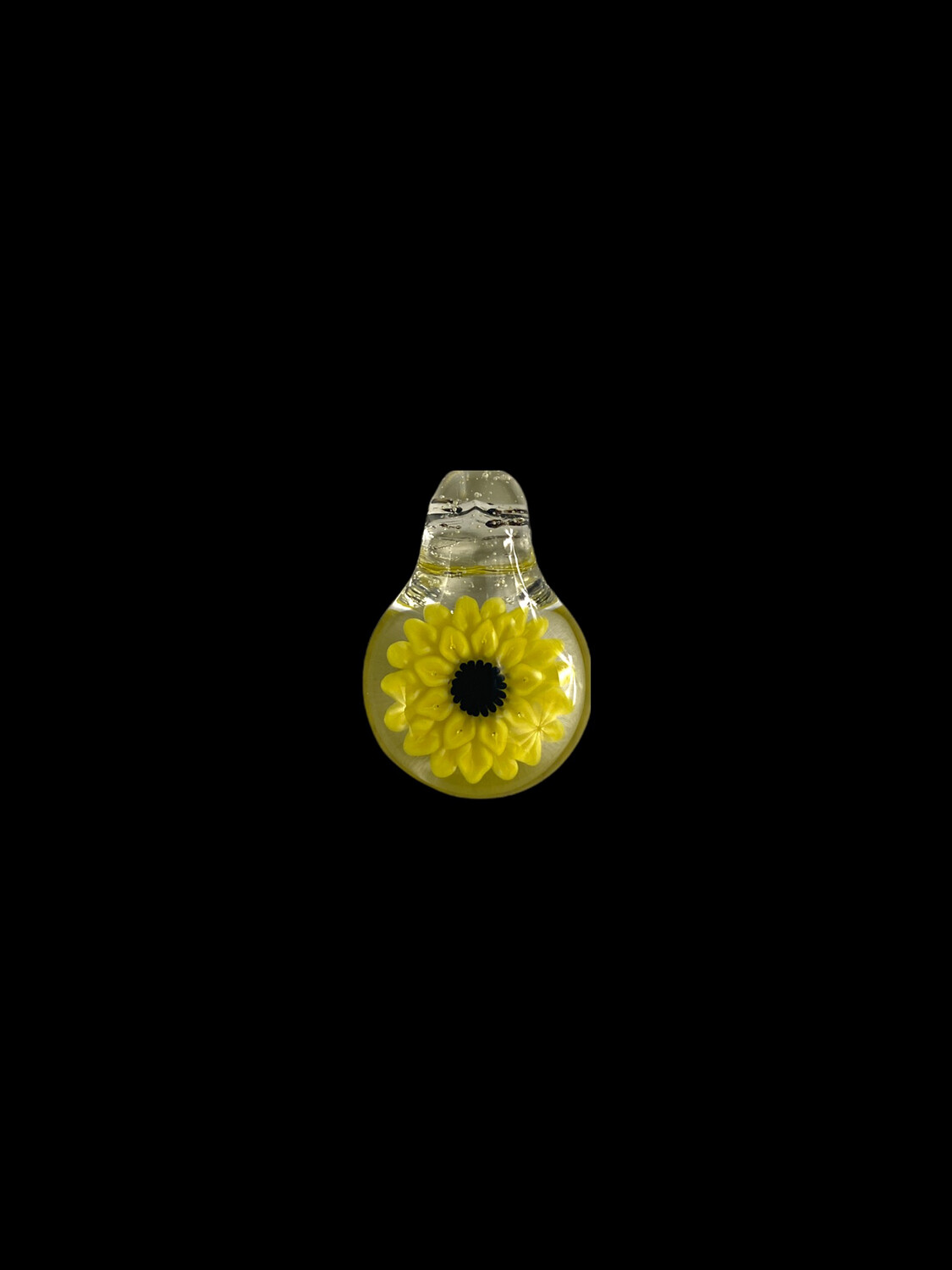 GlassbyBlake (AL) Sunflower Pendant - Tiny - Clear