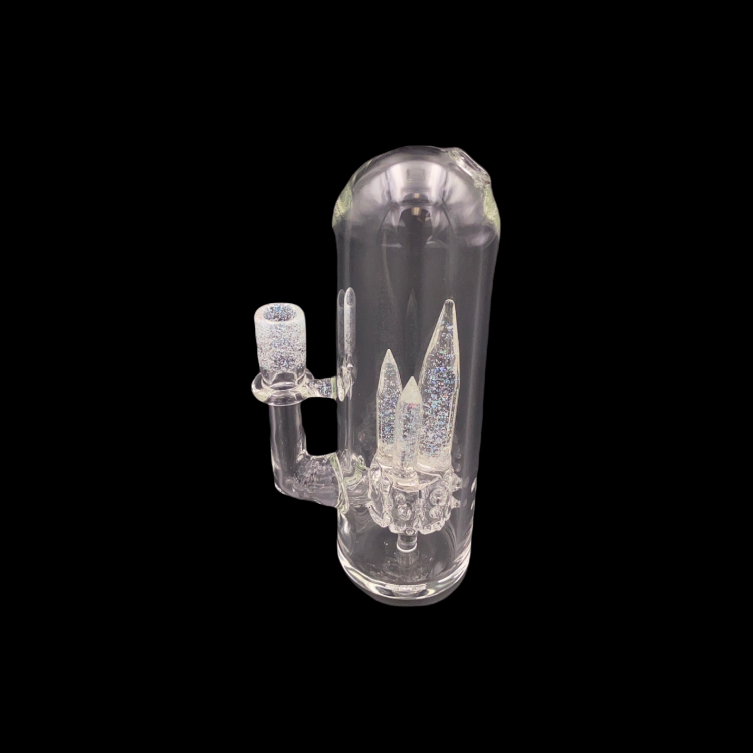 SugarShack Glass Crystal Rig - Clear & Crushed Opal