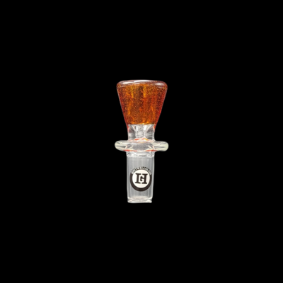 Hitwell Glass (CA) 14mm Color Martini Slide - NS Orange w Clear Joint