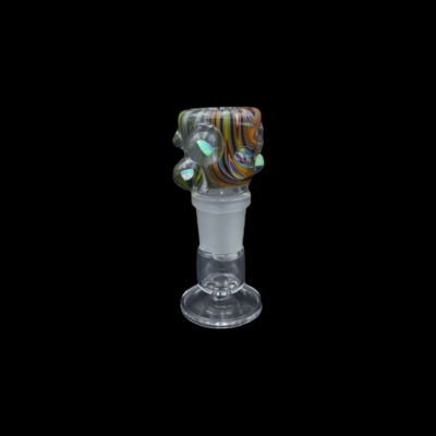 CreepySpooky Glass (FL) 14mm Slide #6 - LineWork w/ Opals