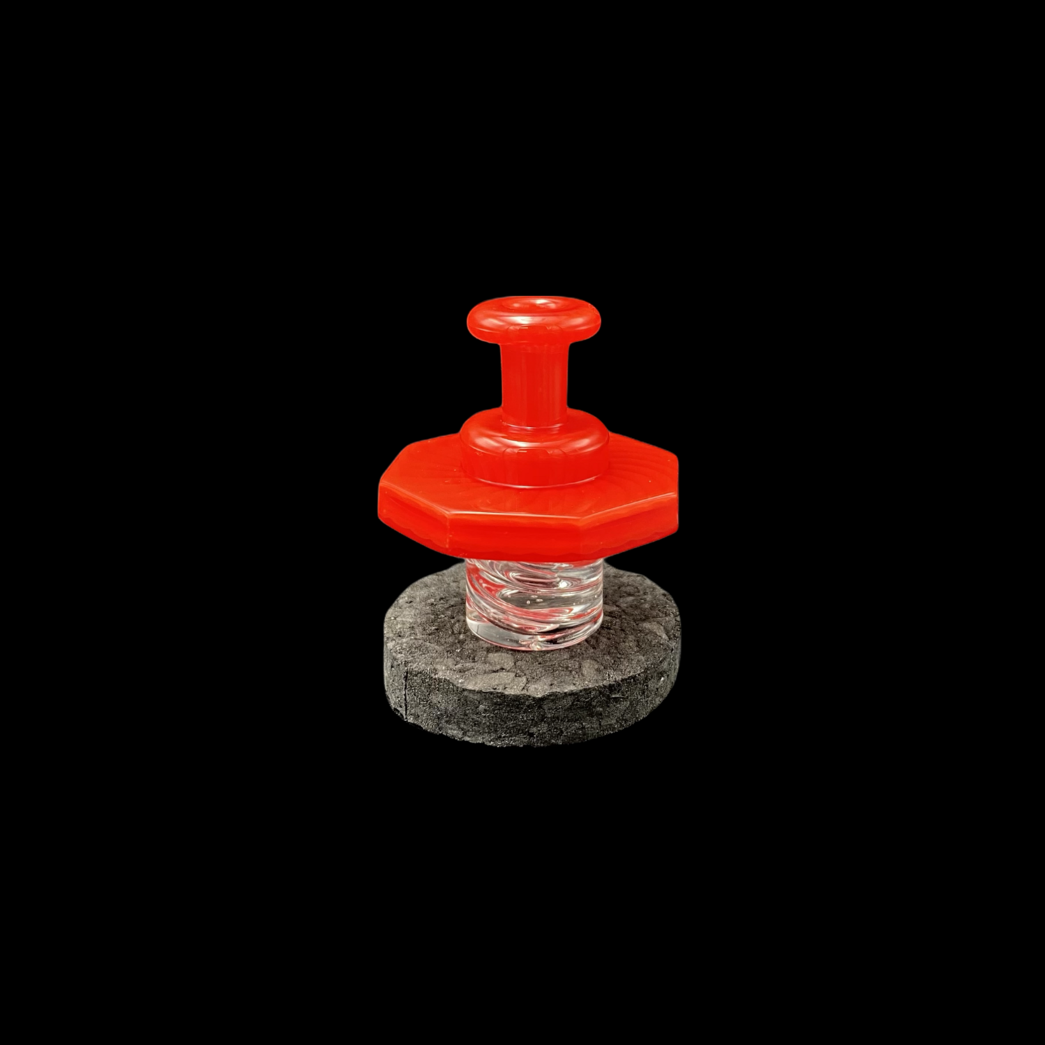 Electro B (FL) Red Crayon Faceted Spinner Cap