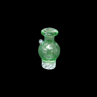 Sugarshack Glass (OR) Bubble Spinner Cap - Green Stardust