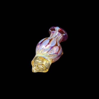 CreepySpooky Glass (FL) HoneyComb Bubble Cap #13 - Amber Purple