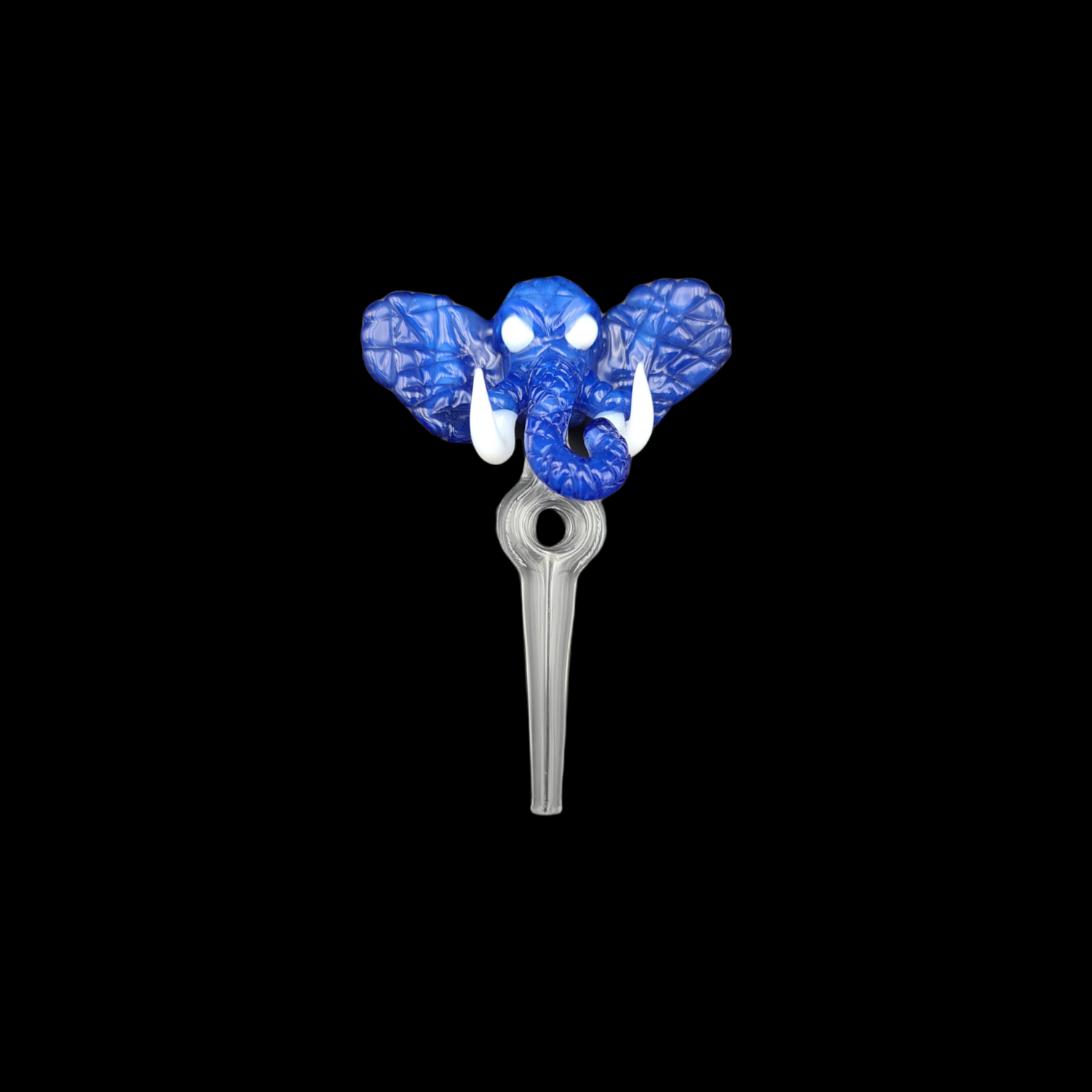 Obi Wook Glass (DE) Elephant Pendant / Dab Straw Combo Blue