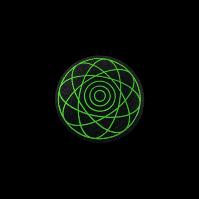 Moodmat 5' Circle - I - Chartreuse Nebula