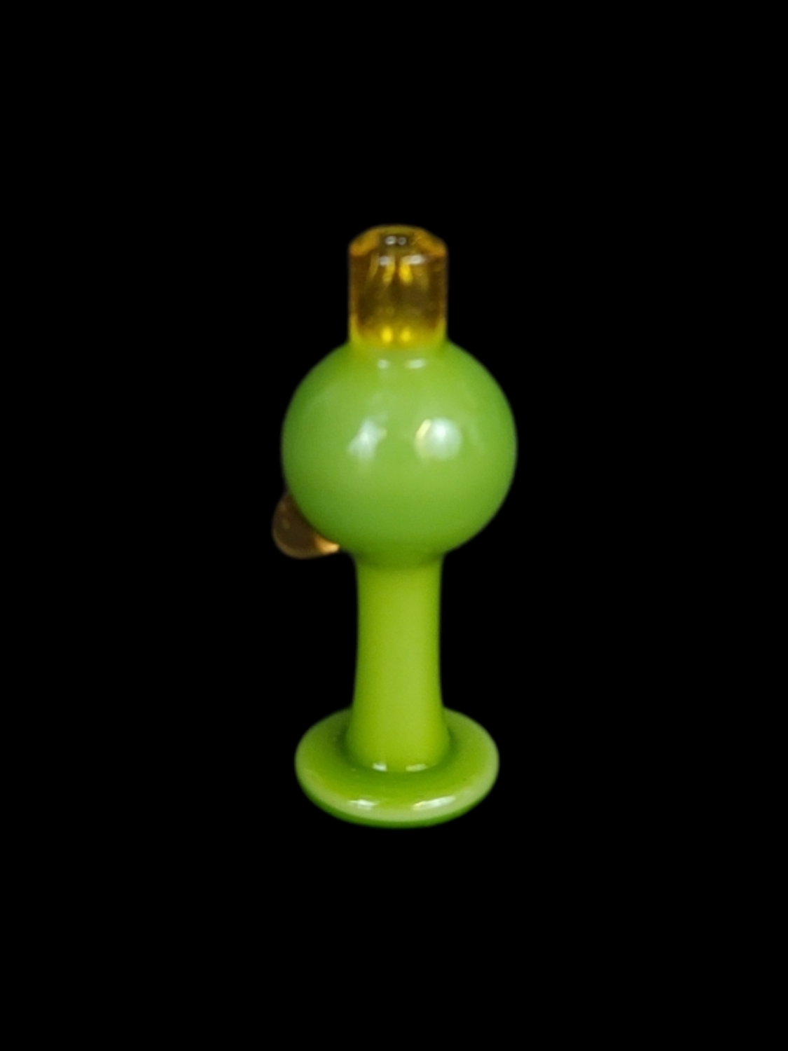 CreepySpooky Glass (FL) Bubble Cap - Green Satin