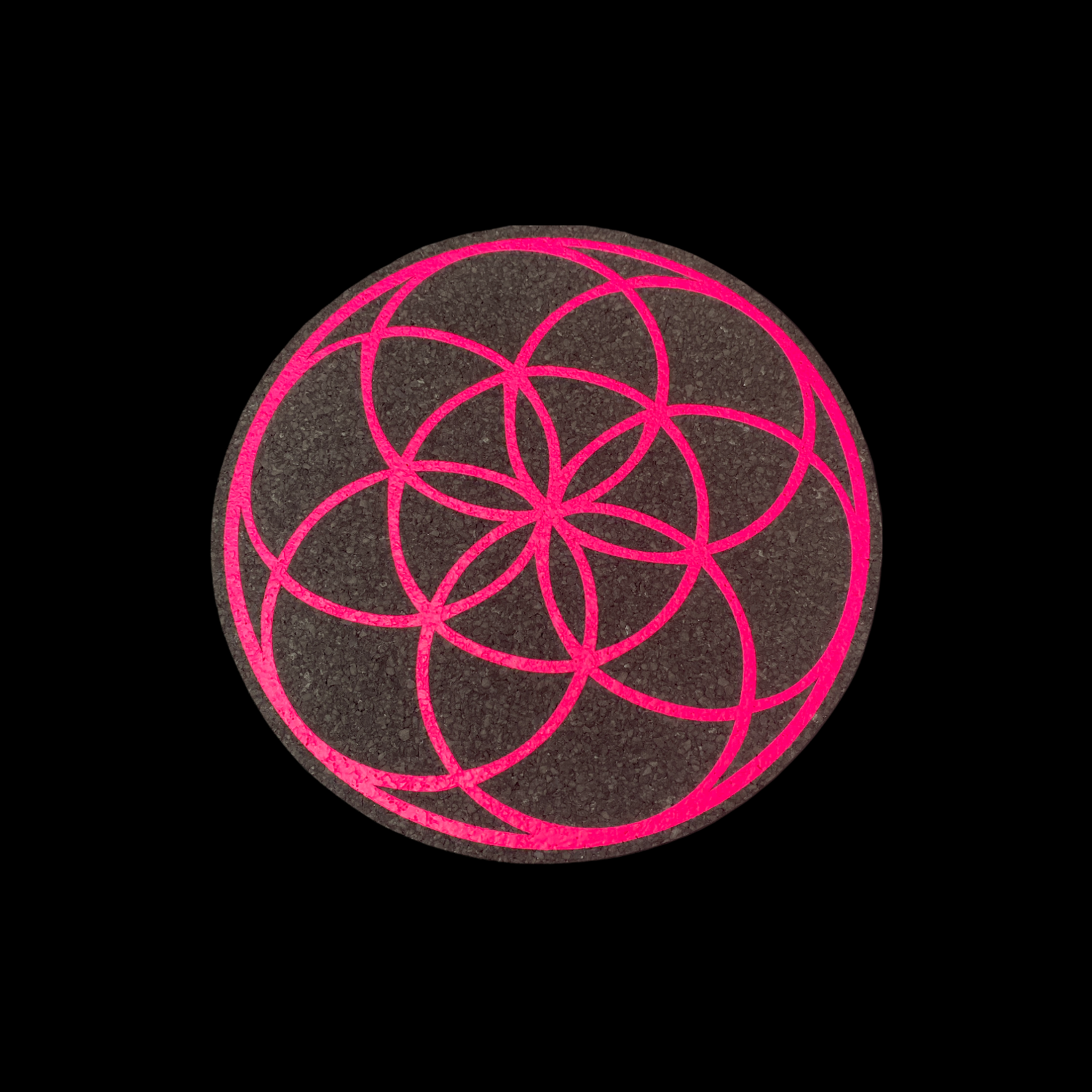 Moodmat 12" Circle - E - Neon Pink
